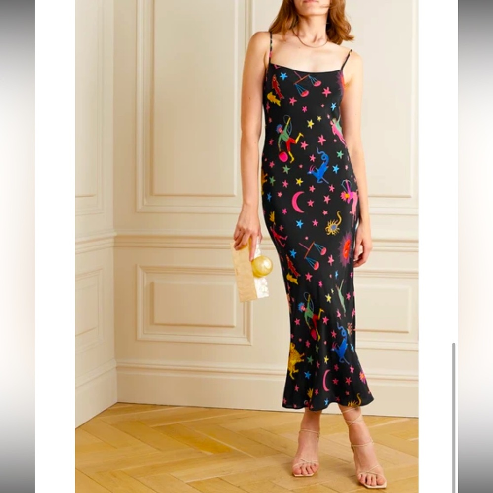 RHODE Jemima Dress in Neon Zodiac, Size 6, NWT